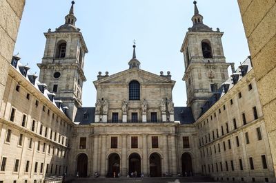 Basilica of el escorial against clear sky