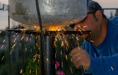 Man working in factory