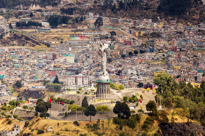 Aerial view of a town