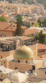 High angle view of townscape