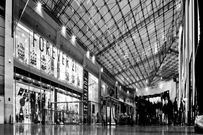 Interior of shopping mall