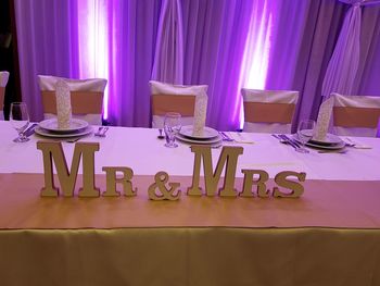 Chairs and table at home