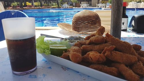 Close-up of drink on table