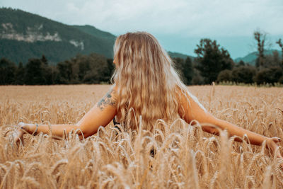 Woman in a field