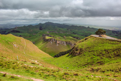 Scenic view of landscape against sky