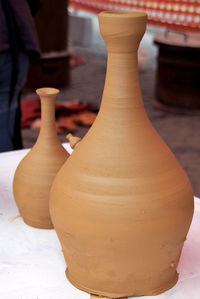 Close-up of vase on table