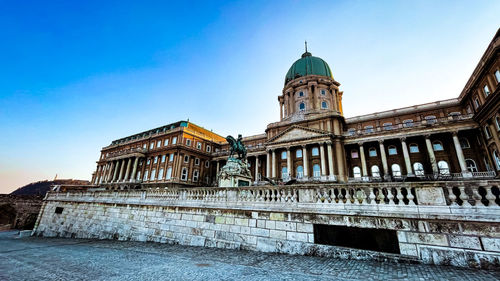 The beautiful buda castle in budapest