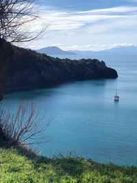 Scenic view of sea against sky