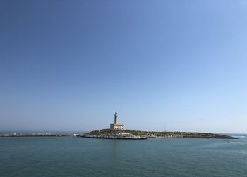 Lighthouse sea and sky