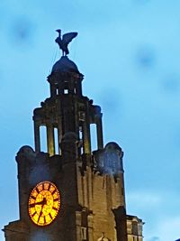 Low angle view of clock tower