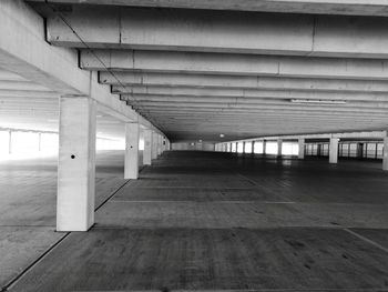 View of empty parking garage 