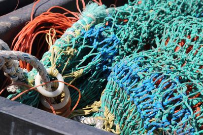 Close-up of fishing net