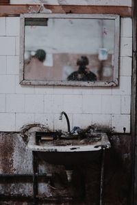 Sink in bathroom