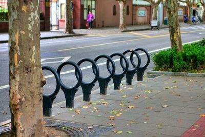 Trees in front of building