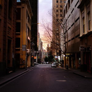 City street at night