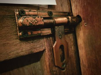 Close-up of old rusty door