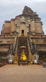 Exterior of temple against sky