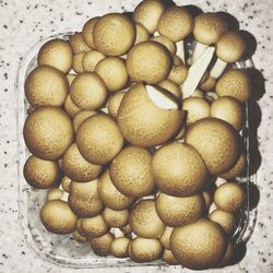 High angle view of fruits