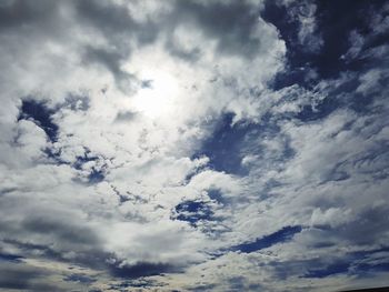 Low angle view of clouds in sky