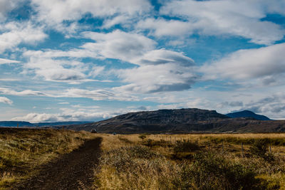 Scenic view of landscape against sky