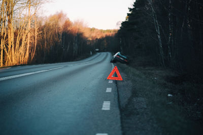 Road amidst trees