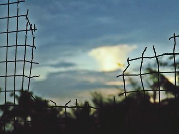 Close-up low angle view of sky