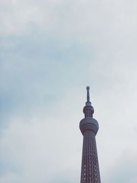 Low angle view of tokyo skytree against sky