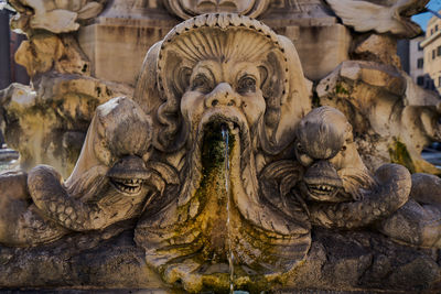 Close-up of old statue