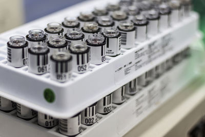 Close-up of typewriter