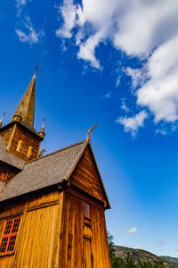 Low angle view of building against sky