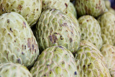 Full frame shot of custard apples