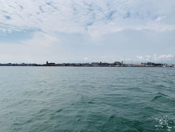 Scenic view of sea against sky
