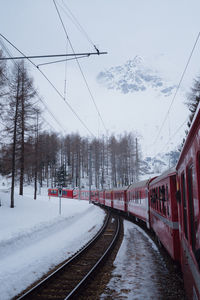 Railroad tracks against sky