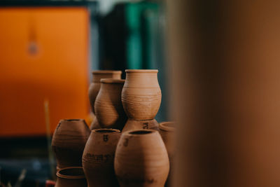 Close-up of chess pieces