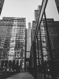 Low angle view of buildings against sky