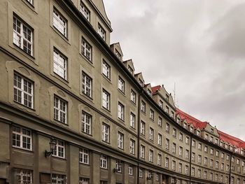 Low angle view of buildings against sky