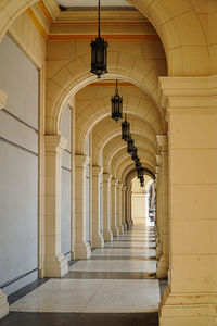 Empty corridor of building