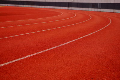 Running track at stadium