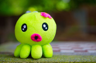 Close-up of stuffed toy on table