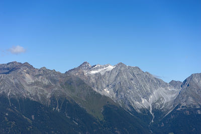 View of peak magerstein  in rasen-antholz valley - south tyrol - italy