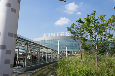 View of train against sky