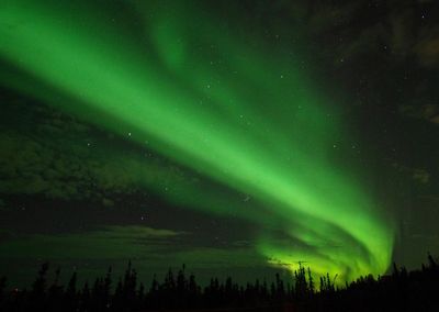 Scenic view of sky at night