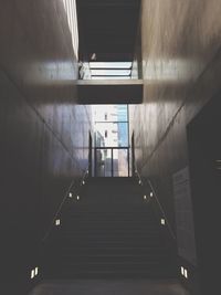 Low angle view of staircase in building