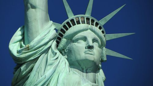 Low angle view of statue