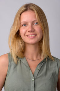 Portrait of smiling young woman