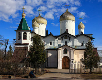 View of cathedral at night
