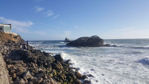 Scenic view of sea against sky