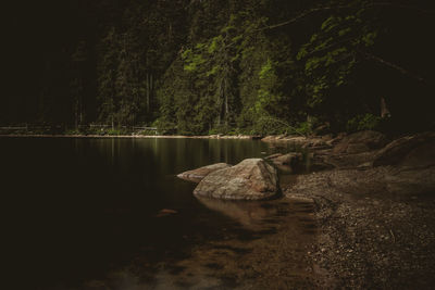 Lake mummelsse is a popular tourist attraction in the schwarzwald, germany.