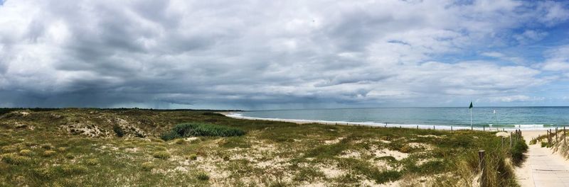 Scenic view of sea against sky