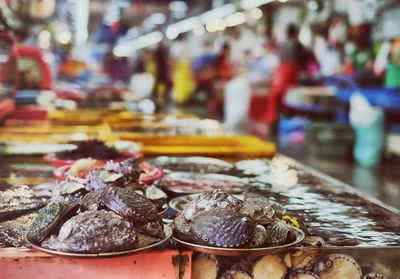 Full frame of food in market